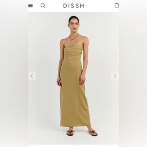 DISSH SHELBY PISTACHIO MIDI DRESS - 2 / PISTACHIO